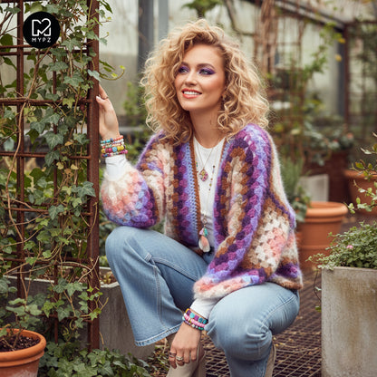 Crochet kit - MYPZ Hexagon Cardigan Elise (ENG-NL-DE)