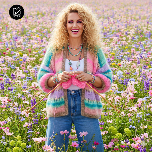 Knit pattern – MYPZ Light Mohair Cardigan Faby No10 (ENG-NL-DE)