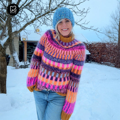 Knitting Kit – MYPZ top-down sweater Boho Firefly No6 (ENG-NL-DE)