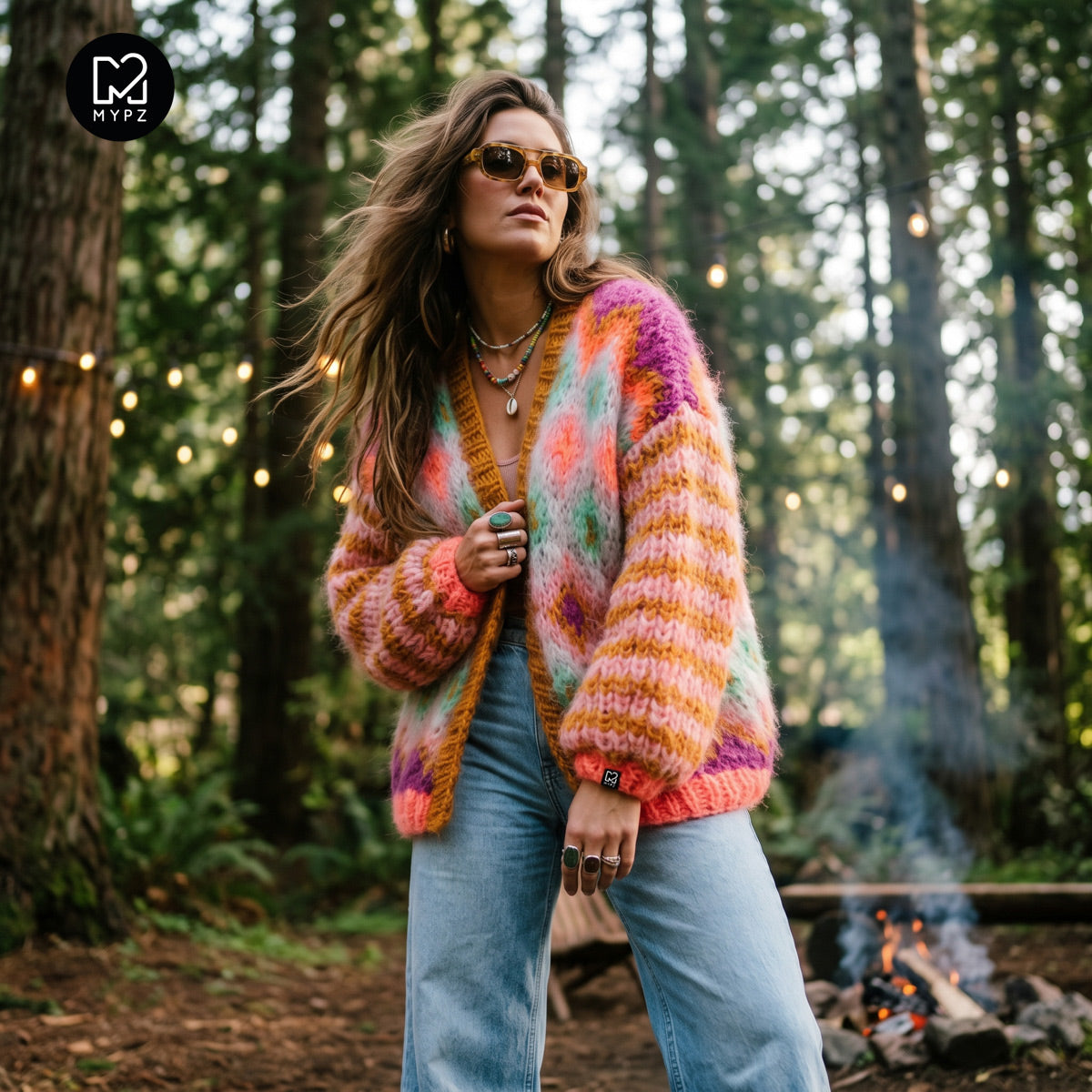 Chaqueta Flora de mohair grueso MYPZ