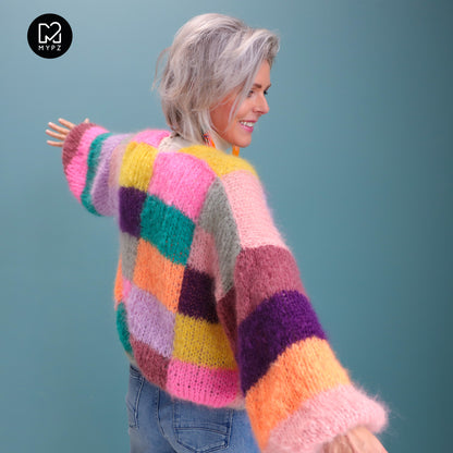 Knitting kit – MYPZ Short Light Mohair Cardigan Harper No10 (ENG-NL-DE)