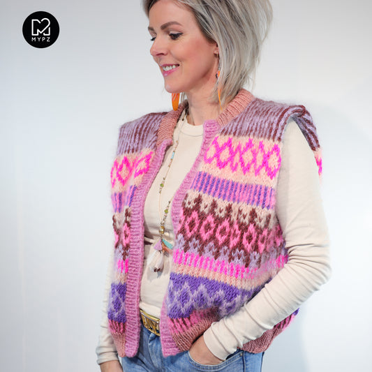 Knitting Kit – MYPZ Nordic vest True Love No6 (ENG-NL-DE)