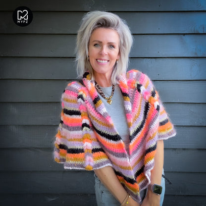 Crochet pattern - MYPZ Boho shawl (ENG-NL-DE-FR-ES)