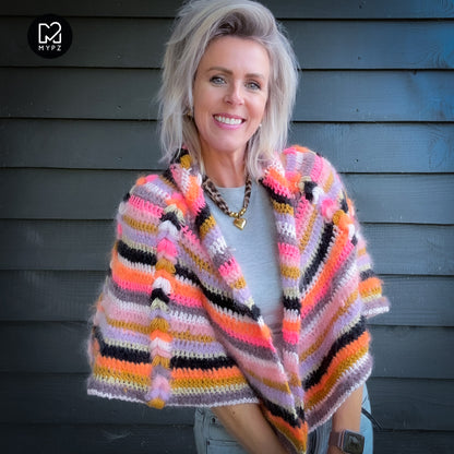 Crochet pattern - MYPZ Boho shawl (ENG-NL-DE-FR-ES)