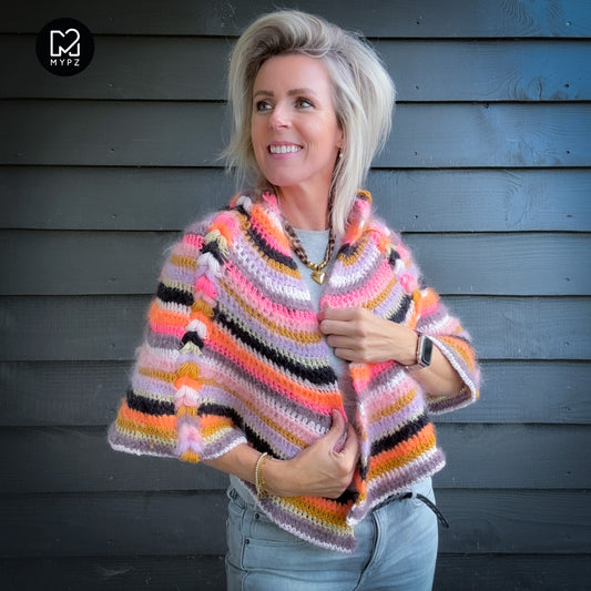 Crochet pattern - MYPZ Boho shawl (ENG-NL-DE-FR-ES)