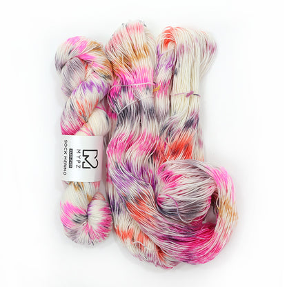 MYPZ Sock Merino Red Roses bundle