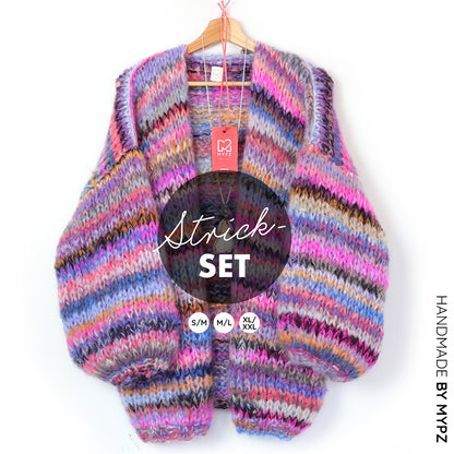 Knitting Kit – MYPZ  Chunky Mohair Cardigan Flirty No15 (ENG-NL-DE)