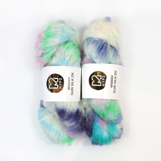 MYPZ Suri Silk DK – teñido a mano Blue Lagoon