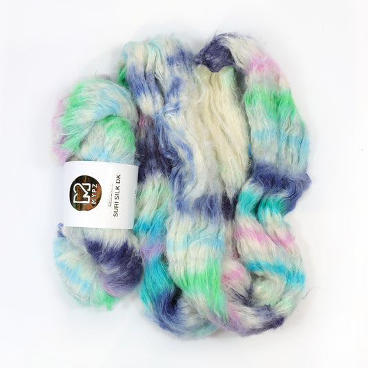 MYPZ Suri Silk DK – teñido a mano Blue Lagoon