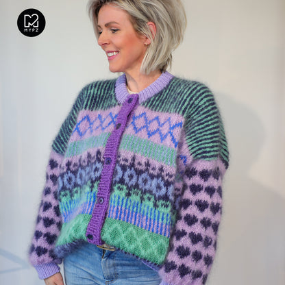 Knitting Kit – MYPZ Cardigan True Blue No6 (ENG-NL-DE)