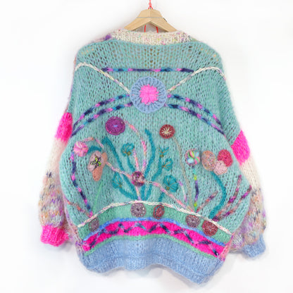 Cárdigan MYPZ Wild Romance de mohair grueso