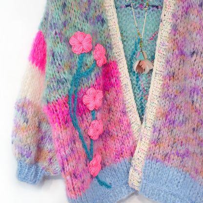 Cárdigan MYPZ Wild Romance de mohair grueso