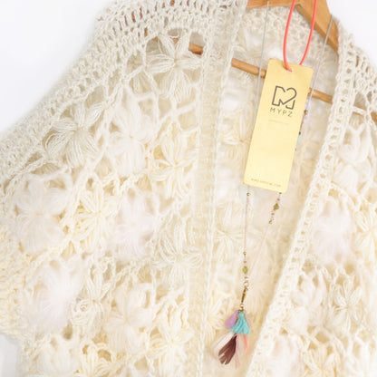 Crochet pattern - MYPZ Wildflower cardigan Shades of White (ENG-NL-DE-FR-ES)