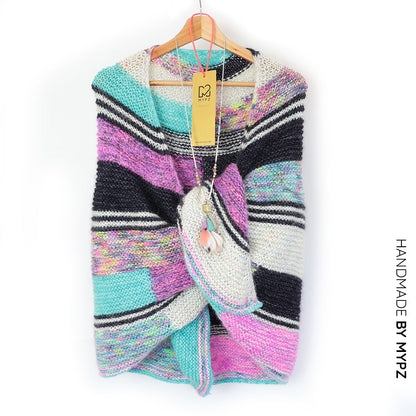 Wings of color shawl