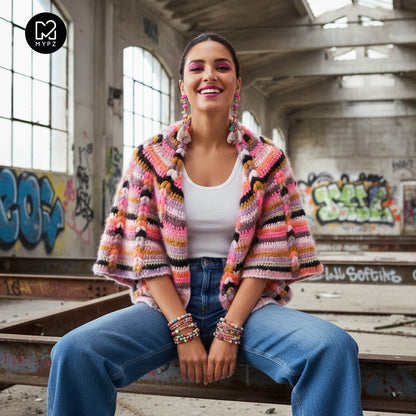 Crochet pattern - MYPZ Boho shawl (ENG-NL-DE-FR-ES)