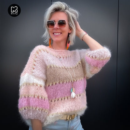 Light Mohair top Beige