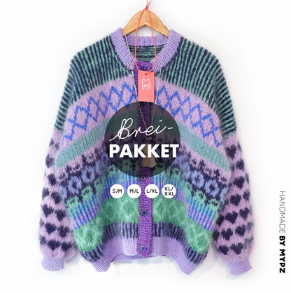 Knitting Kit – MYPZ Cardigan True Blue No6 (ENG-NL-DE)