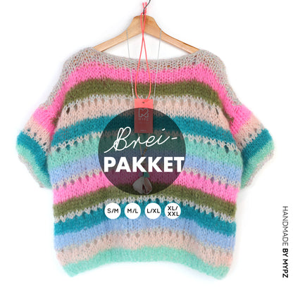 Knitting kit – MYPZ Basic Light Mohair Top Misty No10 (ENG-NL-DE-FR)