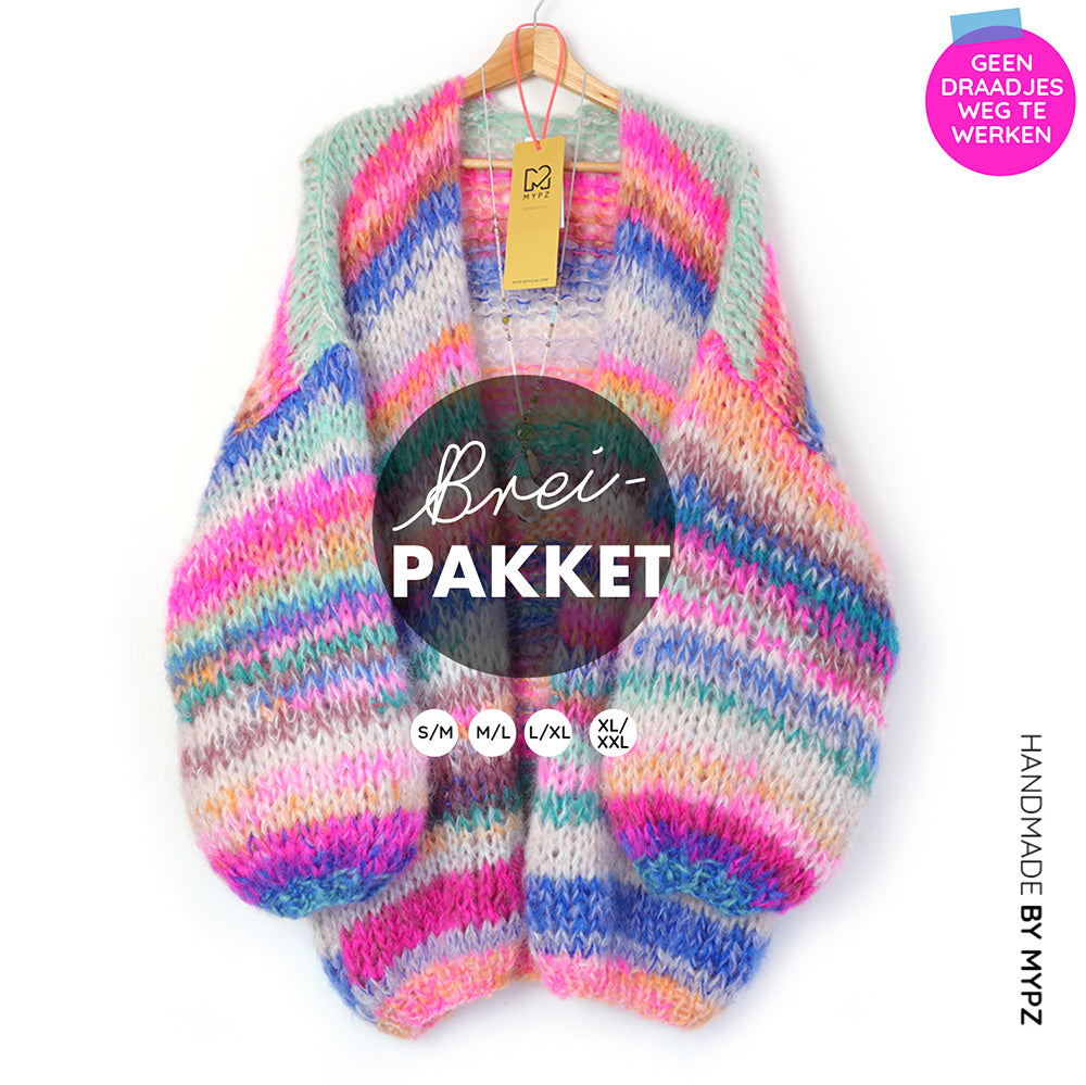 Kit para tejer – MYPZ Chunky Mohair Cardigan Piece No.15 (ENG-NL)