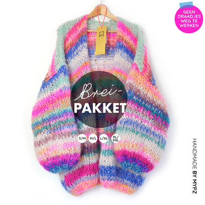 Kit para tejer – MYPZ Chunky Mohair Cardigan Piece No.15 (ENG-NL)