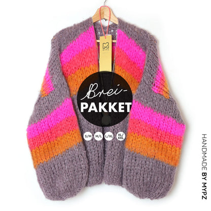 Kit para tejer – MYPZ Chunky Mohair Cardigan Piece No.15 (ENG-NL)
