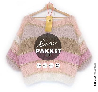 Knitting kit – MYPZ Basic Light Mohair Top Beige No10 (ENG-NL-DE-FR)