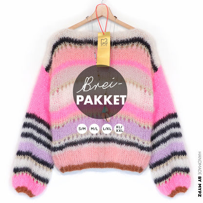 Knitting Kit – MYPZ Basic Light Mohair Pullover Alex no10 (ENG-NL-DE)