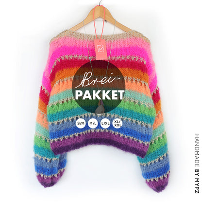 Knitting kit – MYPZ Light Mohair pullover BOWBOW No10 (ENG-NL-DE)