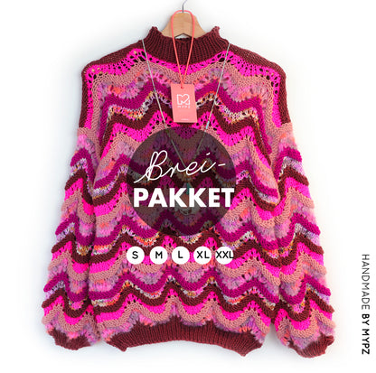 Knitting Kit – MYPZ Wave Pullover Marigold No.6 (ENG-NL-DE)