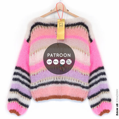 Knit pattern – MYPZ Basic Light Mohair Pullover Alex No10 (ENG-NL-DE)