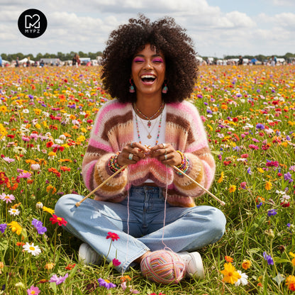 Knitting kit – MYPZ Light Mohair Cardigan Caramel No10 (ENG-NL-DE)