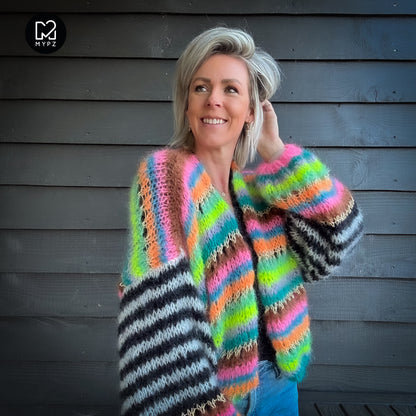 Knit pattern – MYPZ Light Mohair Cardigan Magic No10 (ENG-NL-DE)