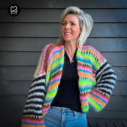 Knit pattern – MYPZ Light Mohair Cardigan Magic No10 (ENG-NL-DE)