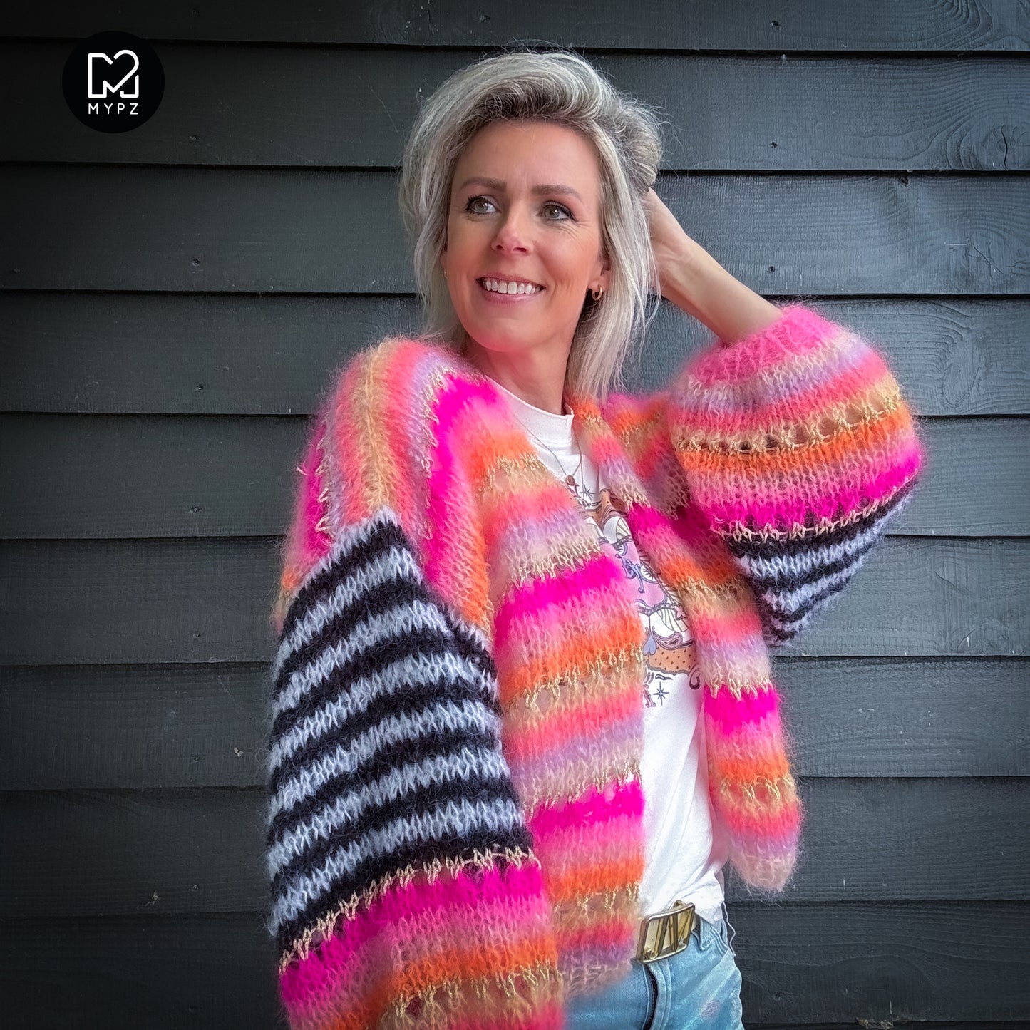 Knit pattern – MYPZ Light Mohair Cardigan Pink Magic No10 (ENG-NL-DE)
