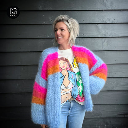 Kit para tejer – MYPZ Chunky Mohair Cardigan Piece No.15 (ENG-NL)