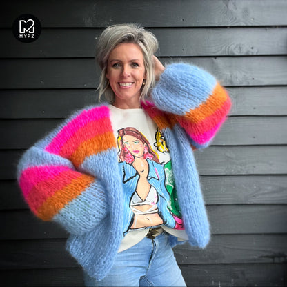 Kit para tejer – MYPZ Chunky Mohair Cardigan Piece No.15 (ENG-NL)