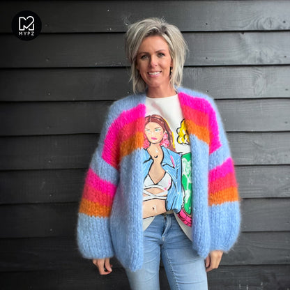 Kit para tejer – MYPZ Chunky Mohair Cardigan Piece No.15 (ENG-NL)
