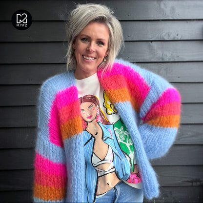 Kit para tejer – MYPZ Chunky Mohair Cardigan Piece No.15 (ENG-NL)