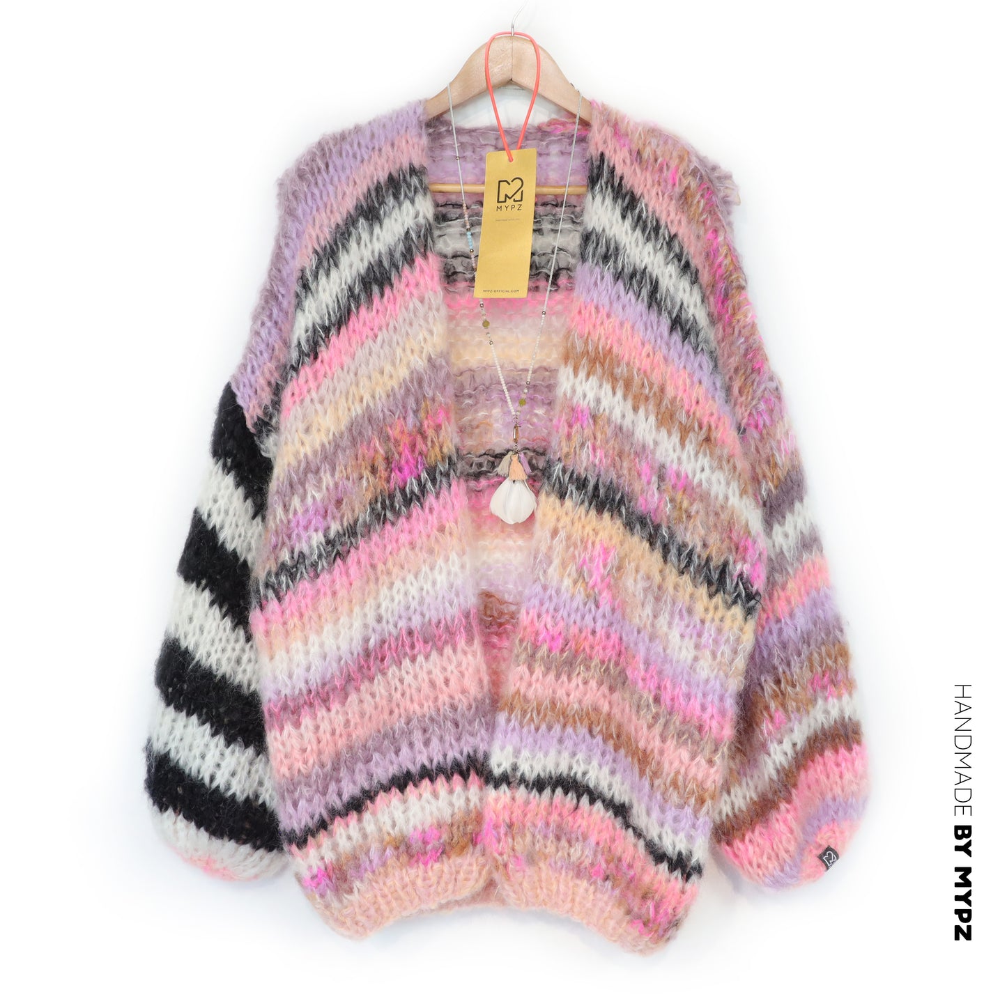 Knitting Kit – MYPZ Chunky Mohair Cardigan Funky Caramel No.15 (ENG-NL-DE)