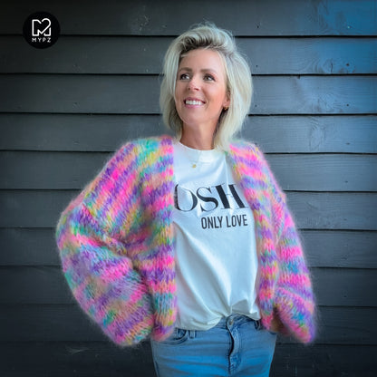 Knitting Kit – MYPZ Short Chunky Mohair Cardigan Maia No.15 (ENG-NL-DE)