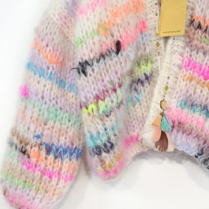 Knit pattern – MYPZ Chunky Mohair Cardigan Scrap Yarn No12 (ENG-NL-DE)