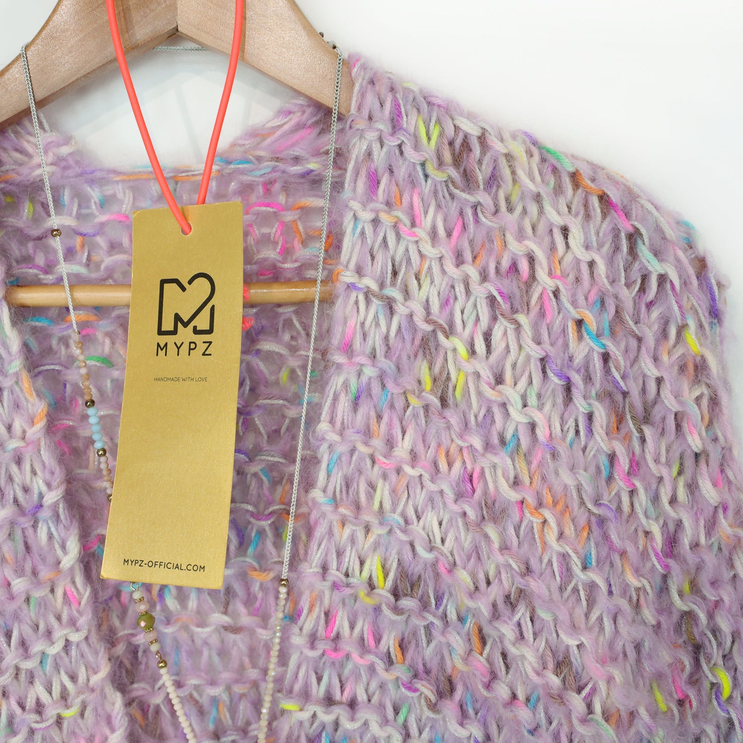 MYPZ Short Chunky Mohair Cardigan Confetti Nights