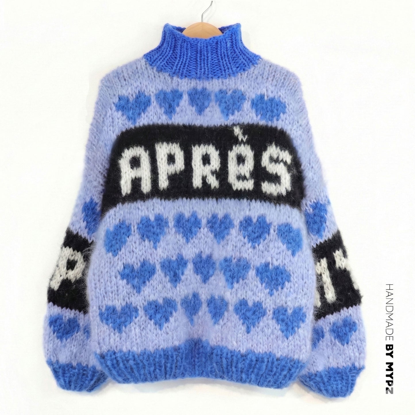 Knitting Kit – MYPZ Chunky Mohair Pullover Alpine Blue No.9 (ENG-NL-DE)