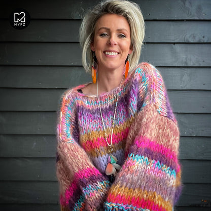 Kit para tejer – MYPZ Basic Chunky Pullover Apache No15 – Principiante (ENG-NL-FR-ES)