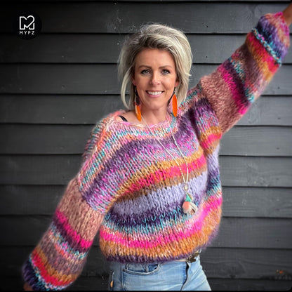 Kit para tejer – MYPZ Basic Chunky Pullover Apache No15 – Principiante (ENG-NL-FR-ES)