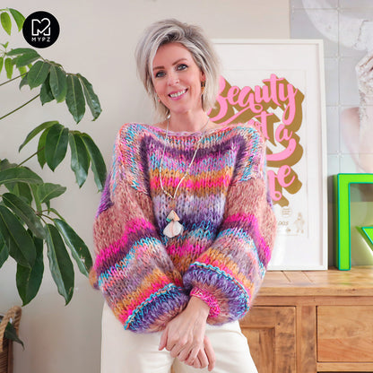 Kit para tejer – MYPZ Basic Chunky Pullover Apache No15 – Principiante (ENG-NL-FR-ES)