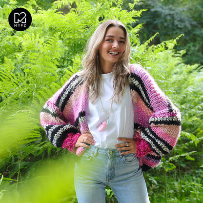 Knitting Pattern – MYPZ Chunky top-down Cardigan Charm No.15 (ENG-NL)