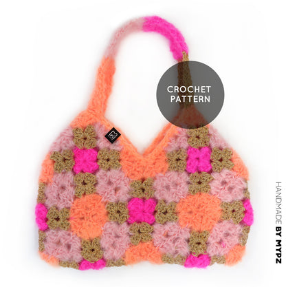 Patrón de crochet - bolso MYPZ Diamonds (ENG-NL-DE-FR-ES)