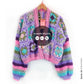 Kit de ganchillo - MYPZ Dreamy Granny cárdigan bomber cuadrado Off White (ENG-NL-ES)