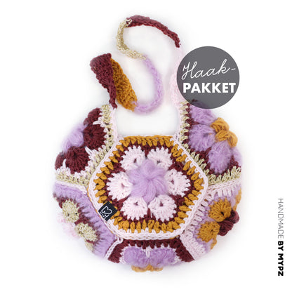 Crochet kit - MYPZ hexagon bag Champagne (ENG-NL-DE)
